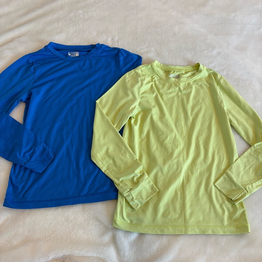 Bundle of Kids 32 Degrees Cool Long Sleeve Shirts - Blue and Yellow